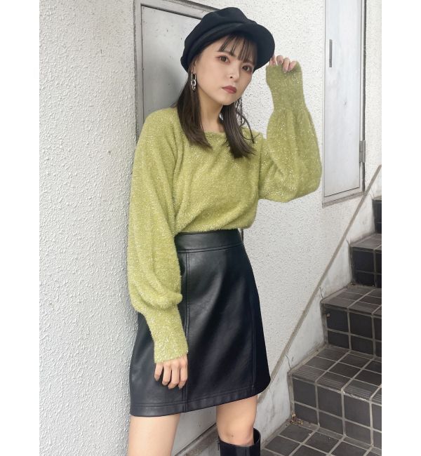 MURUA「2WAYシャイニーフェザーニット」|ニット・セーター|