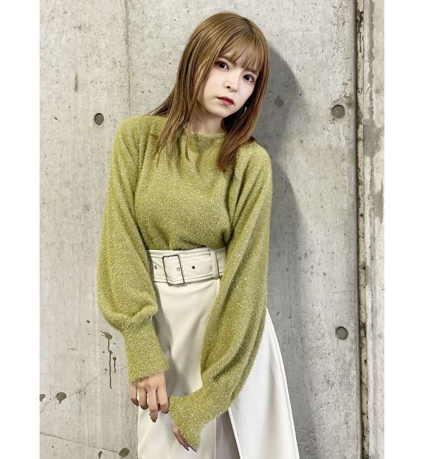 MURUA「2WAYシャイニーフェザーニット」|ニット・セーター|