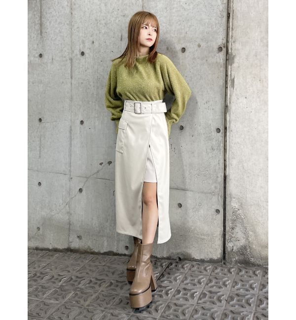 MURUA「2WAYシャイニーフェザーニット」|ニット・セーター|