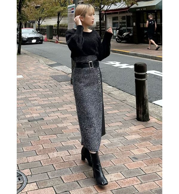 MURUA「2WAYシャイニーフェザーニット」|ニット・セーター|