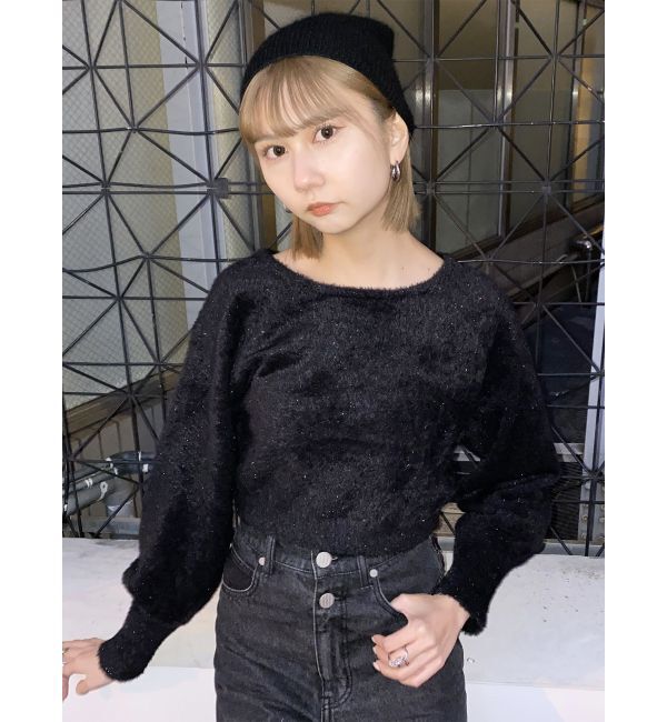 MURUA「2WAYシャイニーフェザーニット」|ニット・セーター|