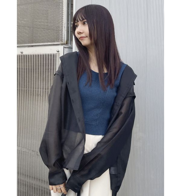 MURUA「バックオープンリブコルセットニット」|ニット・セーター|