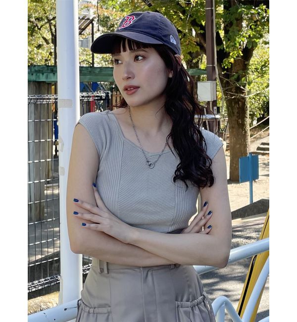 MURUA「バックオープンリブコルセットニット」|ニット・セーター|