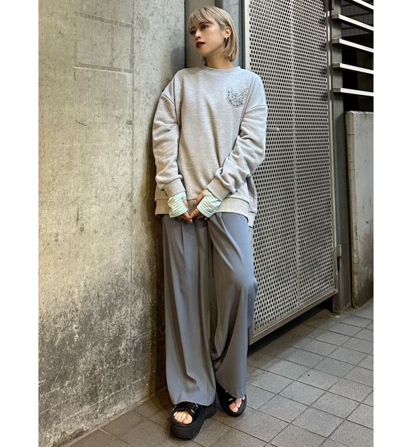 MURUA「ハイウエストタックワイドパンツ」|その他|