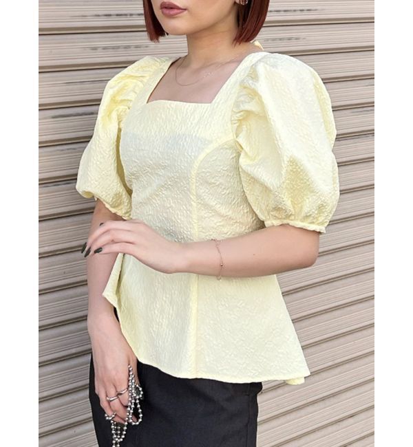 MURUA「バックオープンチュニックブラウス」|シャツ・ブラウス|イエロー