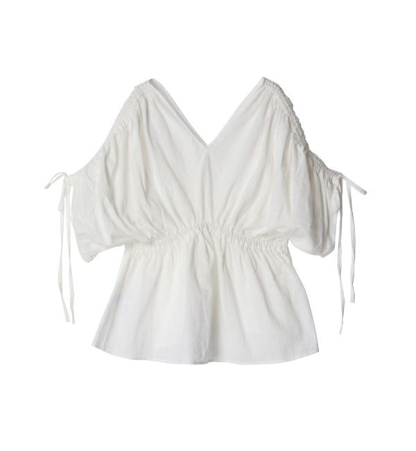 Ungrid「ショルダーギャザーノースリブラウス」|シャツ・ブラウス|