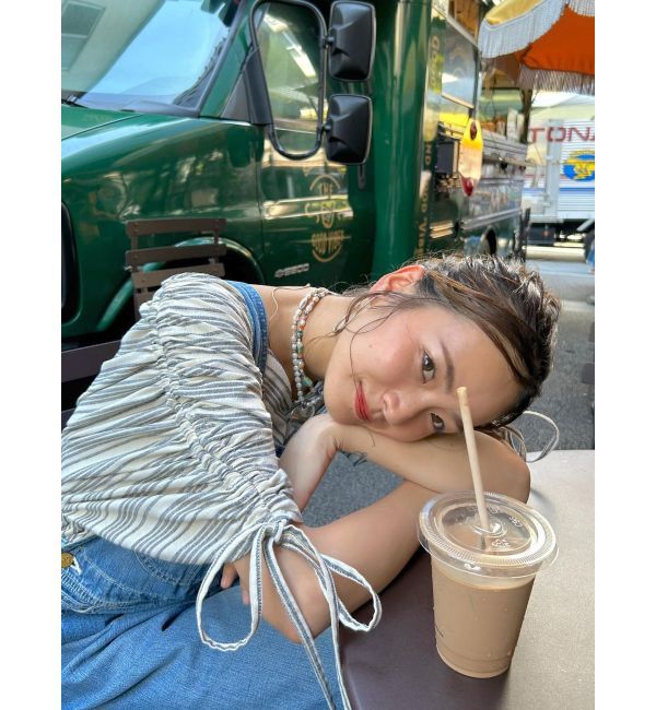 Ungrid「ショルダーギャザーノースリブラウス」|シャツ・ブラウス|