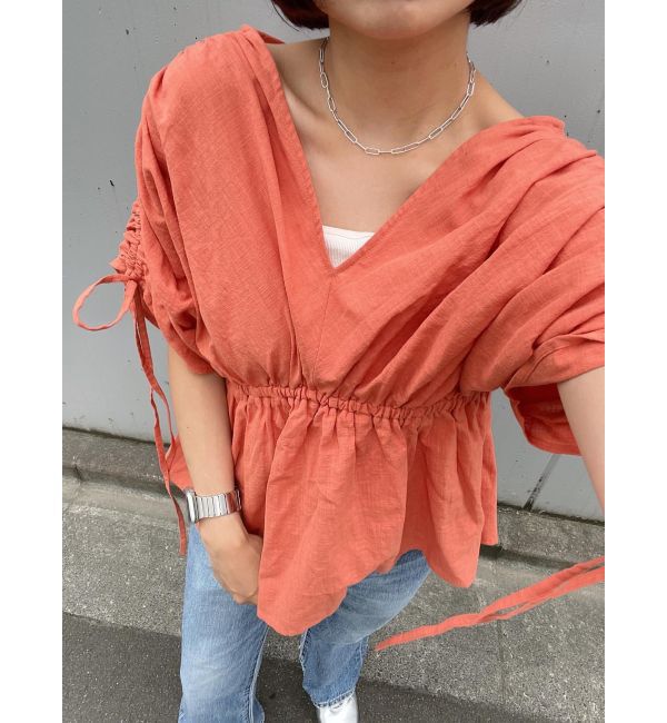 Ungrid「ショルダーギャザーノースリブラウス」|シャツ・ブラウス|