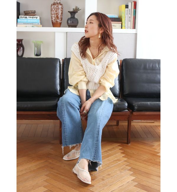 Ungrid「ウエストタックデザインリメイクデニム」|デニム|