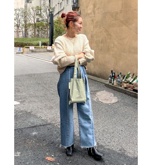 Ungrid「ウエストタックデザインリメイクデニム」|デニム|