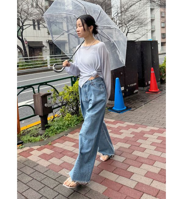 Ungrid「ウエストタックデザインリメイクデニム」|デニム|