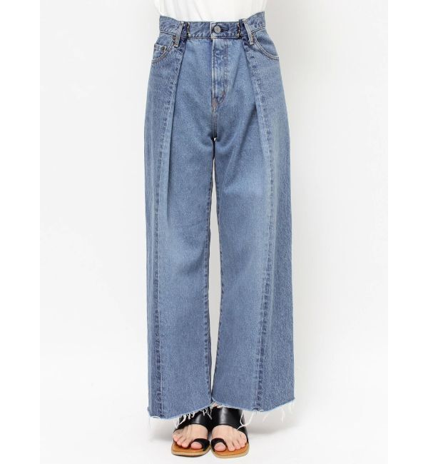 Ungrid「ウエストタックデザインリメイクデニム」|デニム|