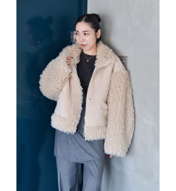 Ungrid「ボアコンビムートンブルゾン」|ブルゾン・スタジャン|