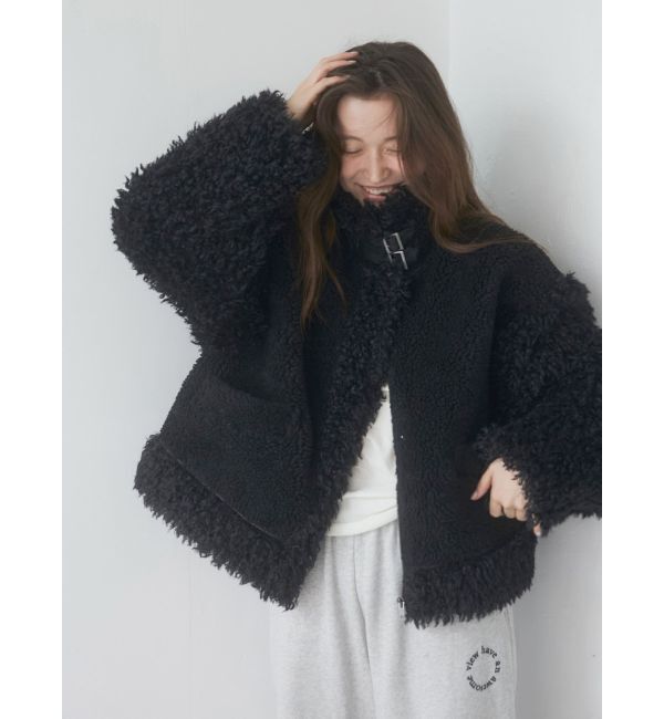 Ungrid「ボアコンビムートンブルゾン」|ブルゾン・スタジャン|