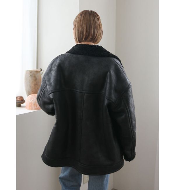 Ungrid「フェイクムートンルーズブルゾン」|ブルゾン・スタジャン|