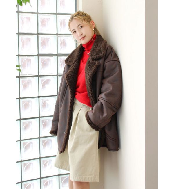 Ungrid「フェイクムートンルーズブルゾン」|ブルゾン・スタジャン|