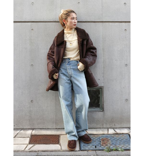 Ungrid「フェイクムートンルーズブルゾン」|ブルゾン・スタジャン|