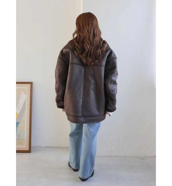 Ungrid「フェイクムートンルーズブルゾン」|ブルゾン・スタジャン|