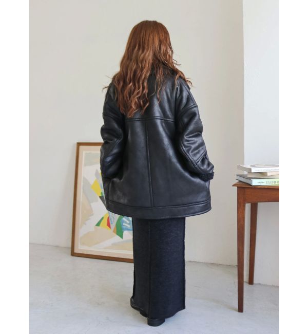 Ungrid「フェイクムートンルーズブルゾン」|ブルゾン・スタジャン|