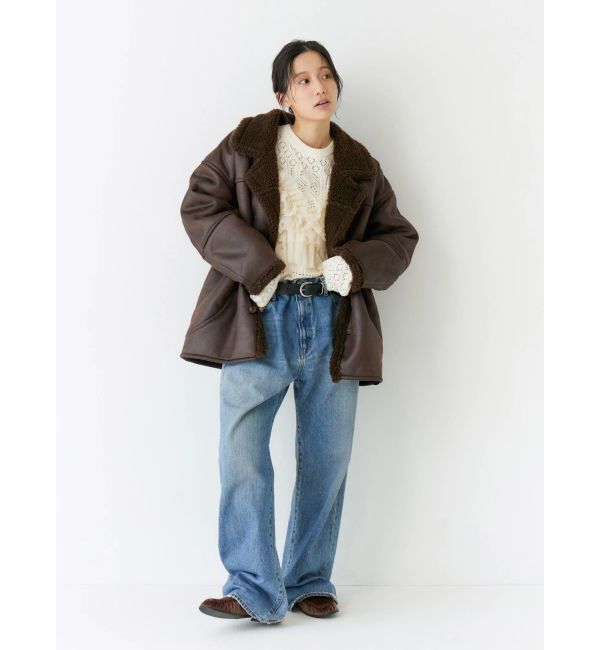 Ungrid「フェイクムートンルーズブルゾン」|ブルゾン・スタジャン|