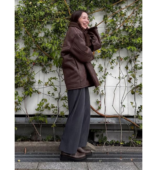 Ungrid「フェイクムートンルーズブルゾン」|ブルゾン・スタジャン|