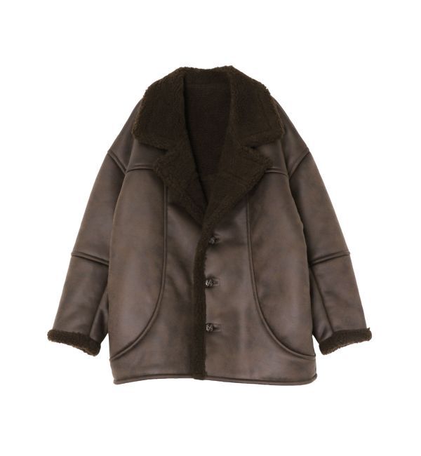 Ungrid「フェイクムートンルーズブルゾン」|ブルゾン・スタジャン|