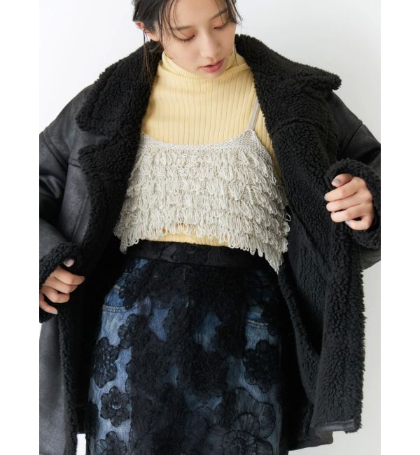 Ungrid「フェイクムートンルーズブルゾン」|ブルゾン・スタジャン|