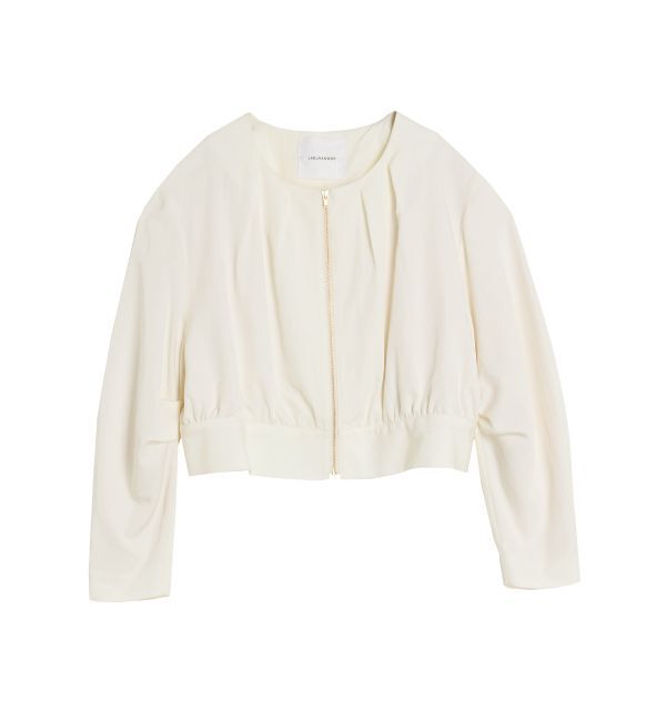 LAGUNAMOON「コクーンスリーブショートブルゾン」|ブルゾン・スタジャン|ホワイト