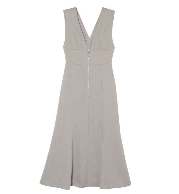 LAGUNAMOON「ヘリンボーンツイードジャンパースカート」|ワンピース|ライトグレー