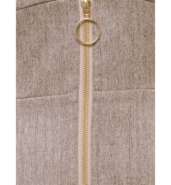 LAGUNAMOON「ヘリンボーンツイードジャンパースカート」|ワンピース|