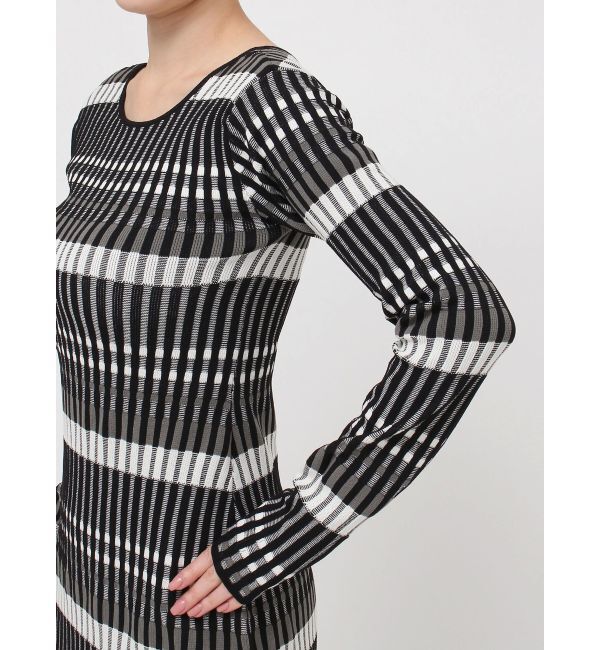 LAGUNAMOON「2WAYチェックニットワンピース」|ワンピース|