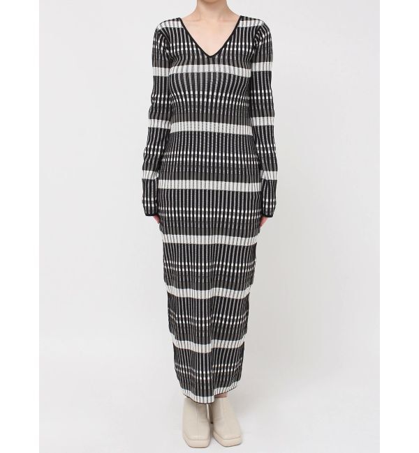 LAGUNAMOON「2WAYチェックニットワンピース」|ワンピース|
