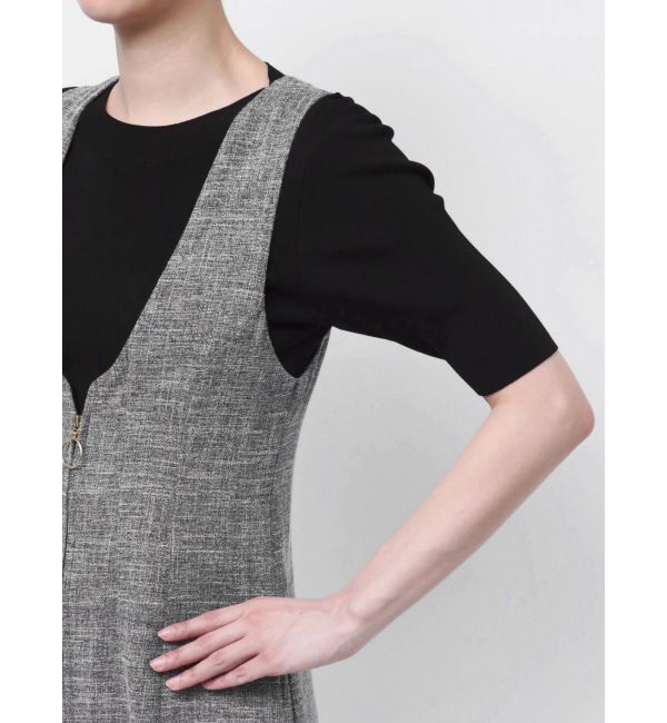 LAGUNAMOON「メランジジャンパースカート」|ジャンパースカート|