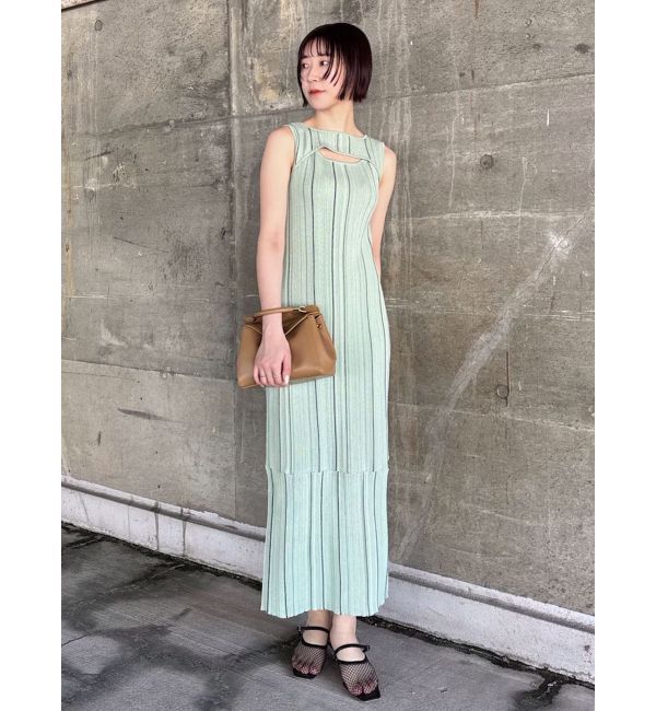 LAGUNAMOON「カットアウトニットワンピース」|ワンピース|