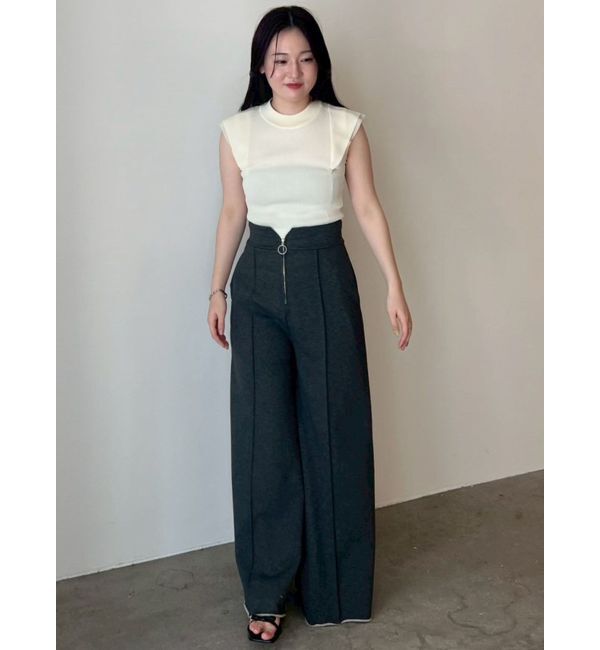 LAGUNAMOON「ZIPスウェットワイドフレアパンツ」|その他|