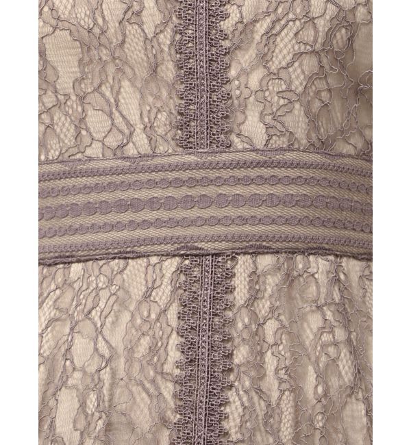 LAGUNAMOON「【復刻】LADYショルダーギャザーレースマキシワンピース」|ワンピース|