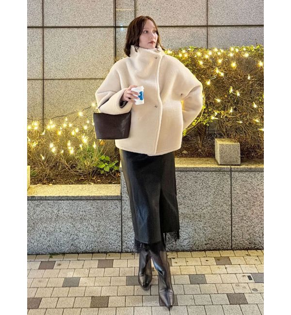 LAGUNAMOON「【REVIVAL】フェイクムートンスタンドカラーコート」|その他|