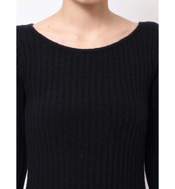 LAGUNAMOON「レースドッキングリブニットワンピース」|ワンピース|