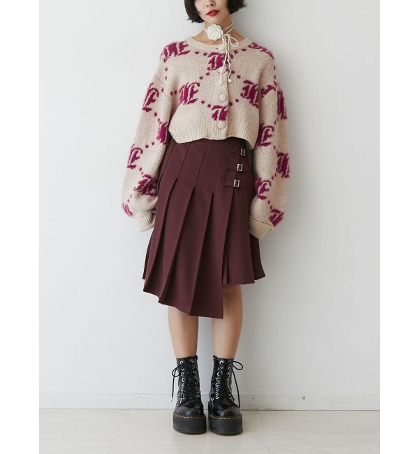 jouetie「ベルトプリーツミディスカート」|スカート|