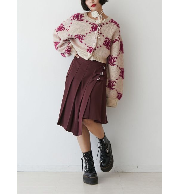 jouetie「ベルトプリーツミディスカート」|スカート|