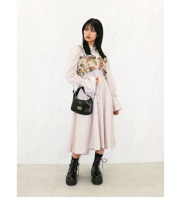 jouetie「ゴブランビスチェシャツワンピース」|ワンピース|アイボリー