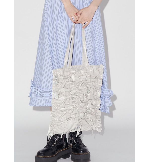 jouetie「リボンギャザートートBAG」|トートバッグ|オフホワイト