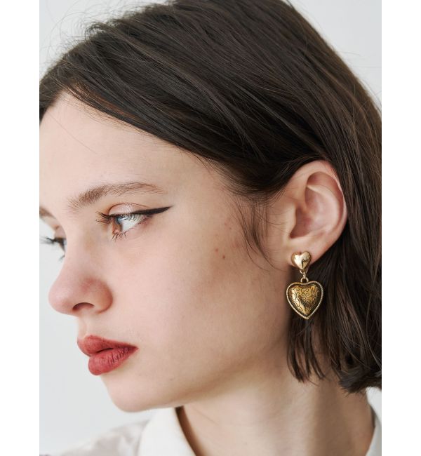 jouetie「ヴィンテージライクハートピアス」|ピアス|