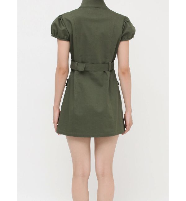 jouetie「ミリタリーZIPミニワンピース」|ワンピース|