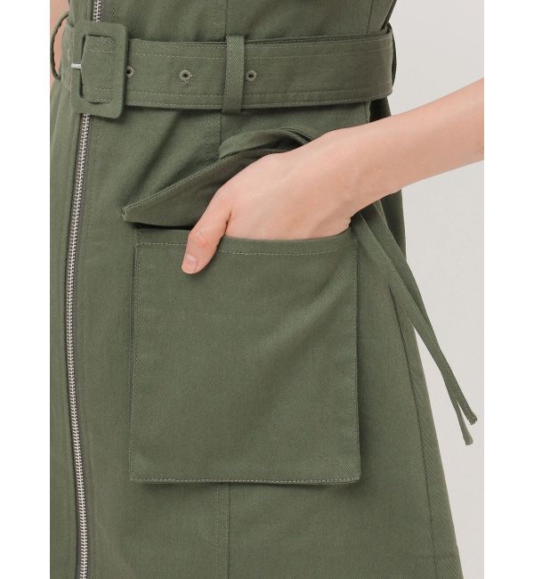 jouetie「ミリタリーZIPミニワンピース」|ワンピース|