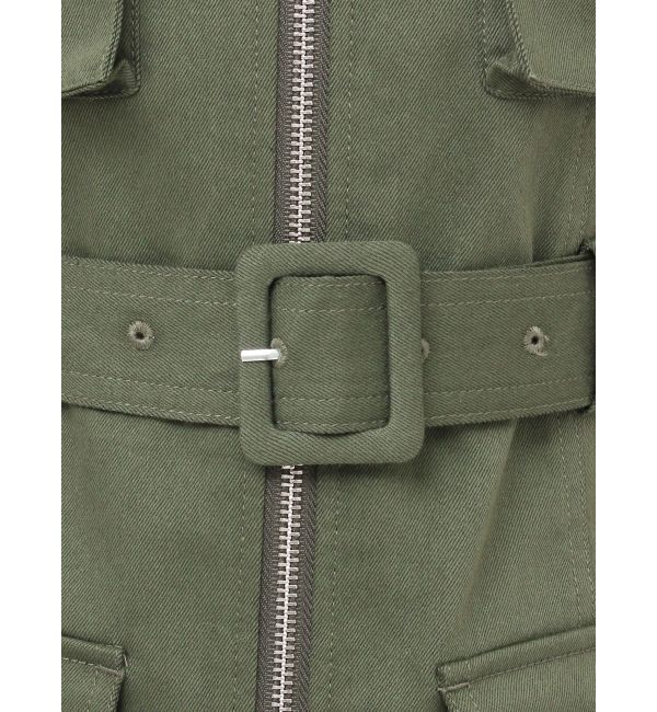 jouetie「ミリタリーZIPミニワンピース」|ワンピース|