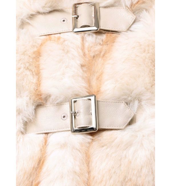 jouetie「ベルトフードファージャケット」|ブルゾン・スタジャン|