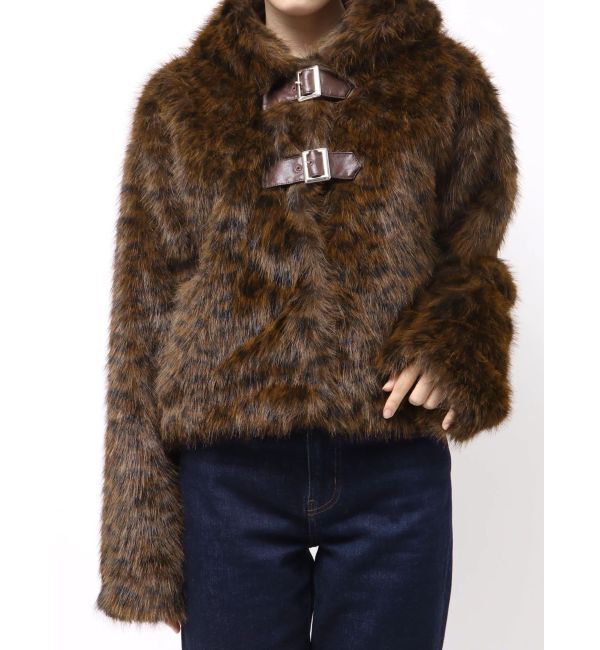 jouetie「ベルトフードファージャケット」|ブルゾン・スタジャン|