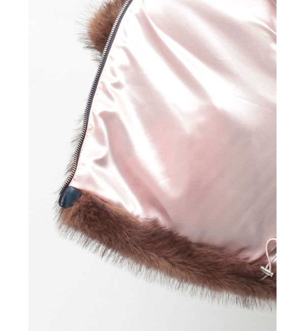 jouetie「【WEB限定】ベルトミドルファーコート」|ブルゾン・スタジャン|