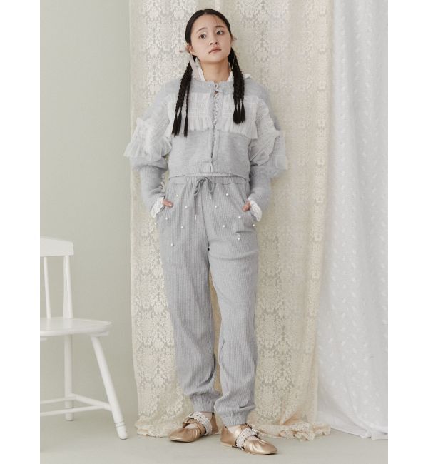 merry jenny「パールリブジョガーパンツ」|その他|